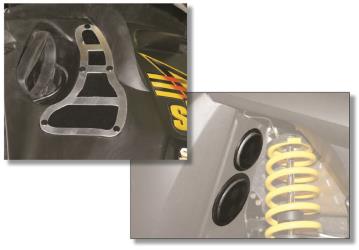 Slp ski-doo rev models (except rev rt 1000) vents