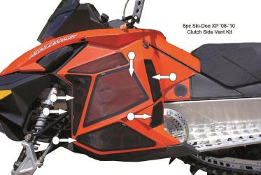 Straightline performance vents for ski-doo by frogzskin