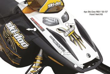 Straightline performance vents for ski-doo by frogzskin