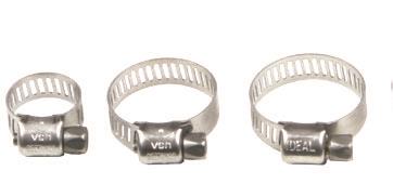 Helix stainless steel hose clamp