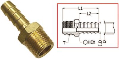 Sports parts inc. hose barb fuel fitting