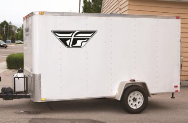 Fly racing trailer stickers