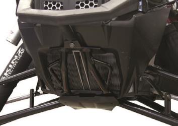 Skinz protective gear chromalloy radiator guard for polaris