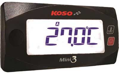 Koso north america mini 3 dual temperature gauge