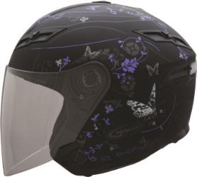 Gmax gm67 open face butterfly graphic helmet