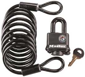 Master lock cable and padlock