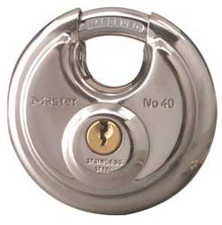 Master lock stainless steel round padlock