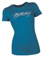 Fly racing logo womens tee