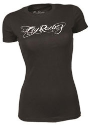 Fly racing logo womens tee