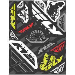 Fly racing sticker sheets