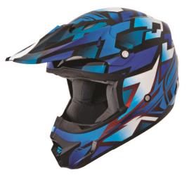 Fly racing kinetic block out graphic helmet