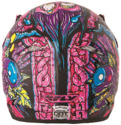 Fly racing kinetic jungle graphic youth racing helmet