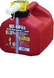 No-spill gas cans