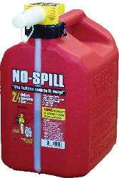 No-spill gas cans