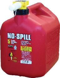 No-spill gas cans