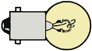 Taillamp bulb - 1 contact