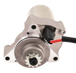 Outside distributing upper / top mount starter motor