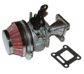 Outside distributing performance carburetor