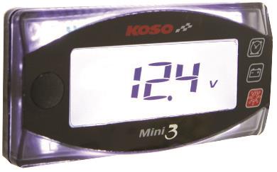 Koso north america mini 3 clock & volt meter