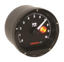 Koso north america tnt tachometer 10,000 rpm (with shift light)