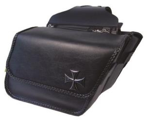 Willie & max maltese cross saddlebags