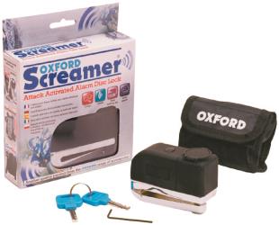 Oxford screamer attack activated alarm disc lock