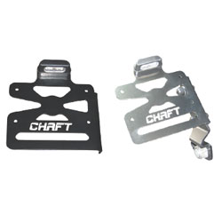 Chaft lateral license plate holders