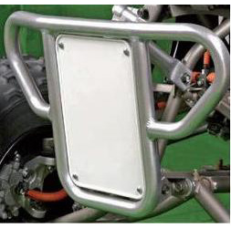 Xfr atv competition bumper w/screen and number plate