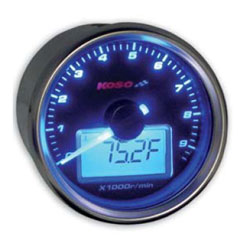 Koso gp style universal tachometer with water temperature