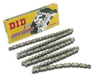 D.i.d 520 atv chain - x-ring gold/black chains