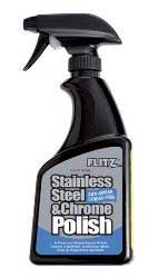 Flitz water-based stainless steel & chrome cleaner with degreaser