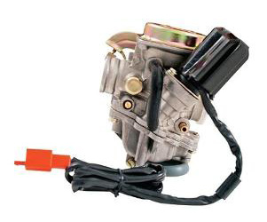 Outside distributing gy6 50cc stock oem carburetor with electric choke