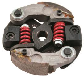 Outside distributing 2-stroke clutch