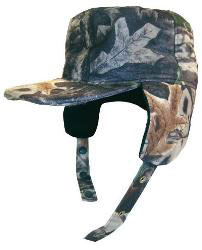 Action hunting cap with ear flaps