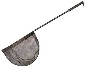 Green trail metal landing net / rubber net