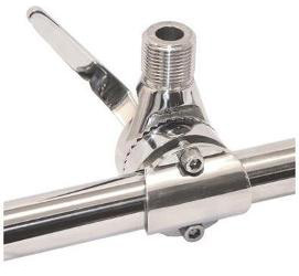 Boater sports stainless steel antenna rail mount with lever