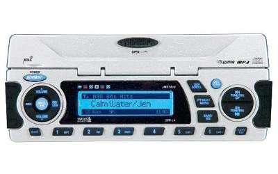 Jensen white waterproof am / fm / cd / usb / ipod weatherband / sirius satellite ready stereo