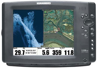 Humminbird 1158c di external gps combo