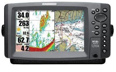 Humminbird 958c di external gps combo