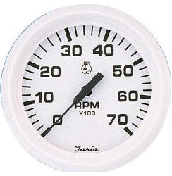 Faria marine instruments dress white series gauges