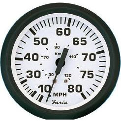 Faria marine instruments euro white series gauges