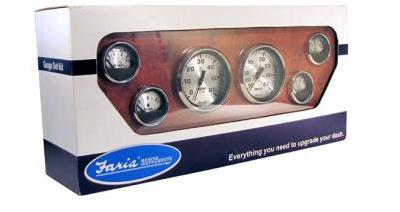 Faria marine instruments spun silver gauges