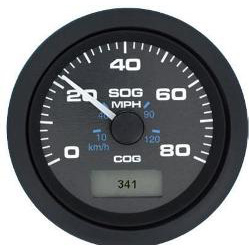 Sierra speedo gps, black premier pro gauge