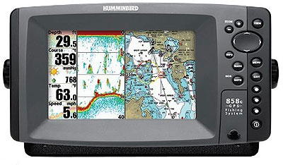 Humminbird 858c external gps combo