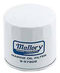 Mallory marine products oil filters