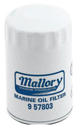 Mallory marine products oil filters