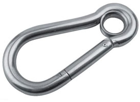 Sea-dog line snap hook with eye insert