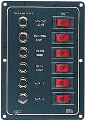 Sea-dog line aluminum breaker panel