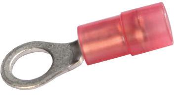 Vertex marine nylon insulated double crimp ring terminal