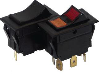 Boater sports rocker switches w/ matte black plastic housing